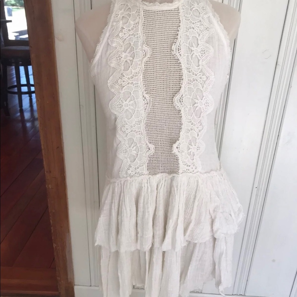 Free People tiered lace dress